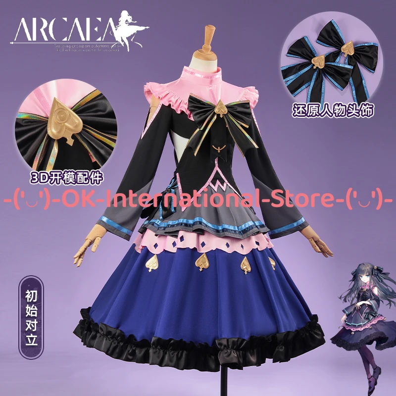 

Arcaea Tairitsu Косплей Костюм Лолита Стиль Платье Аниме Игровой Персонаж Наряд Хэллоуин Карнавальная Вечеринка Униформа Костюм