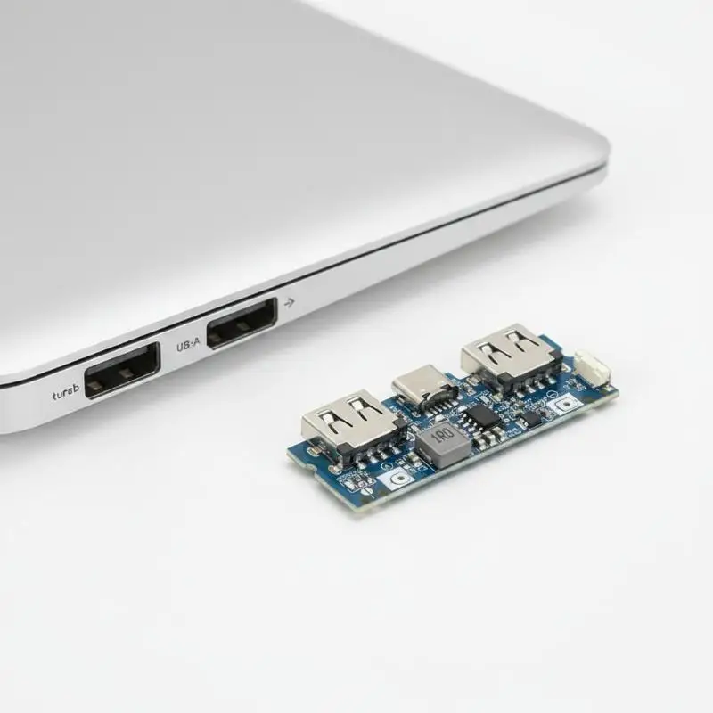 Lithium Battery Charger Board LED Dual USB 5V 2.4A Micro/Type-C USB Mobile Power Bank 18650 Charging Module Circuit Protection