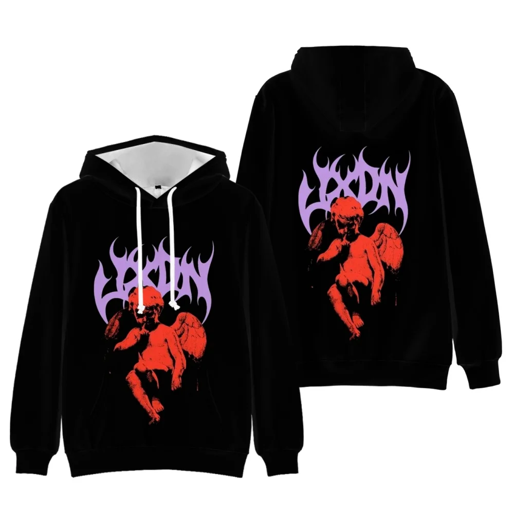 Brand Design Jaden Hossler Merch Angels & Damons Hoodie 90s Social Media Star Jxdn Black Sweatshirt  Boy girls kids Clothing