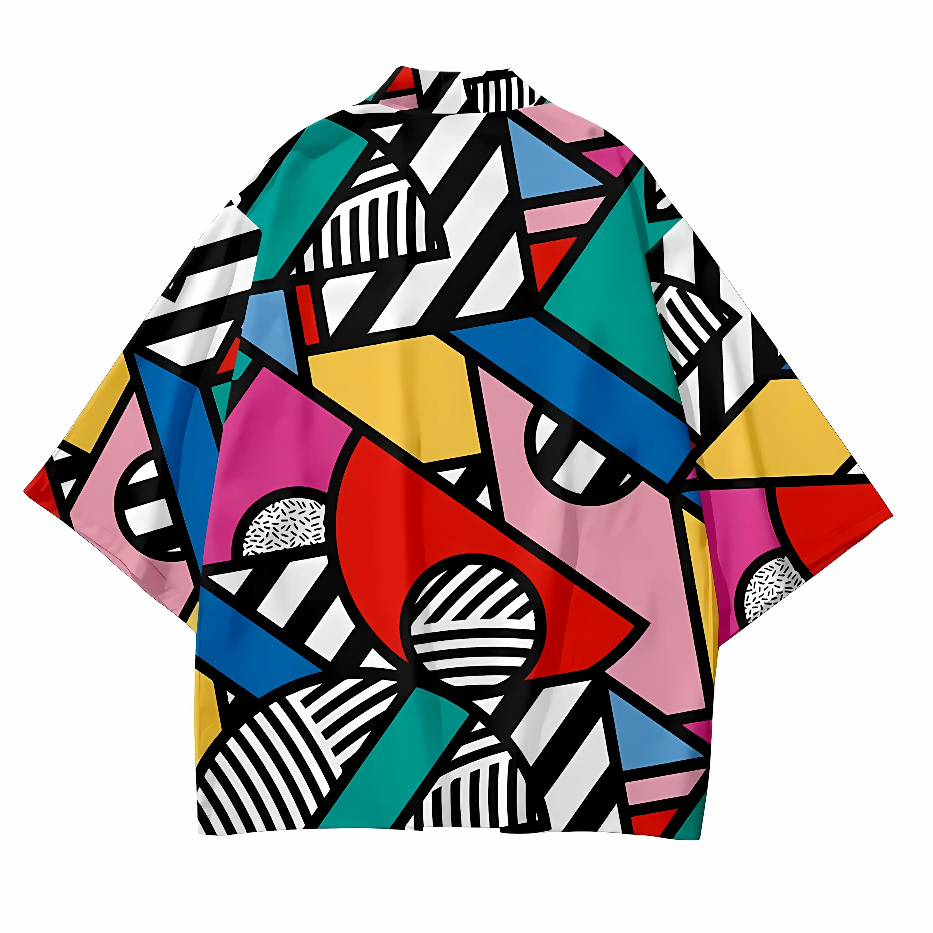 2026 Summer New Men's Kimono with 3D Pattern Print for Street Casual Fashion Comfortable Soft Breathable