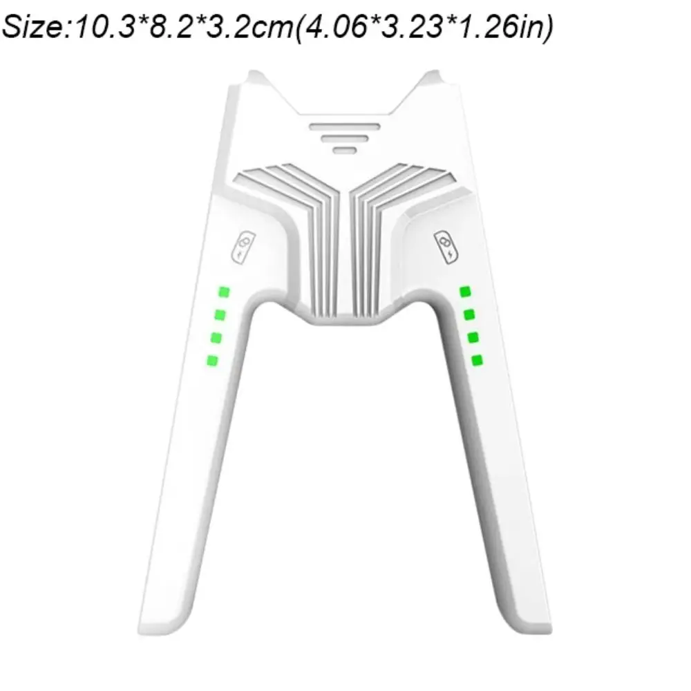 Punho de carregamento portátil para Nintendo Switch, suporte branco ABS, acessórios do jogo, preto, OLED, 2024
