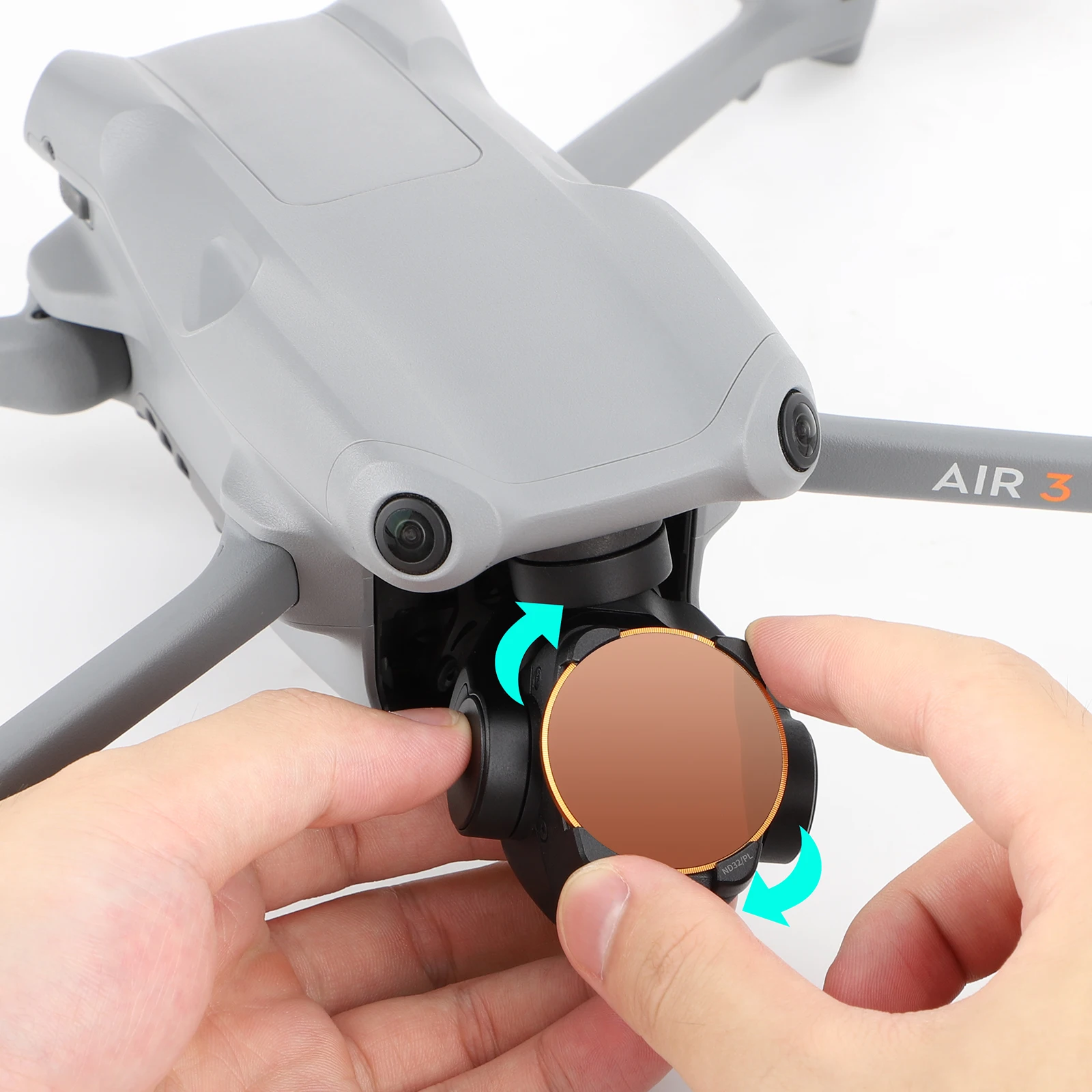 Aluminum Alloy Filter Set for DJI AIR 3 Camera Optical Glass Lens Mcuv Cpl ND8 ND16 ND32 ND Filters Accessoires
