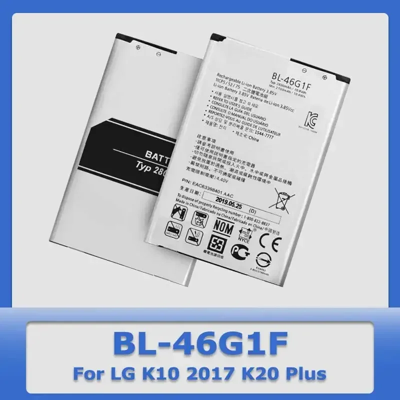 Аккумулятор XDOU BL-46G1F для LG BL-45A1H BL-46ZH BL-54SH BL-46G1F K10 M250 K430DS) K7 (X210DS,X230 BL-45F1F K8 X240 K350E L90