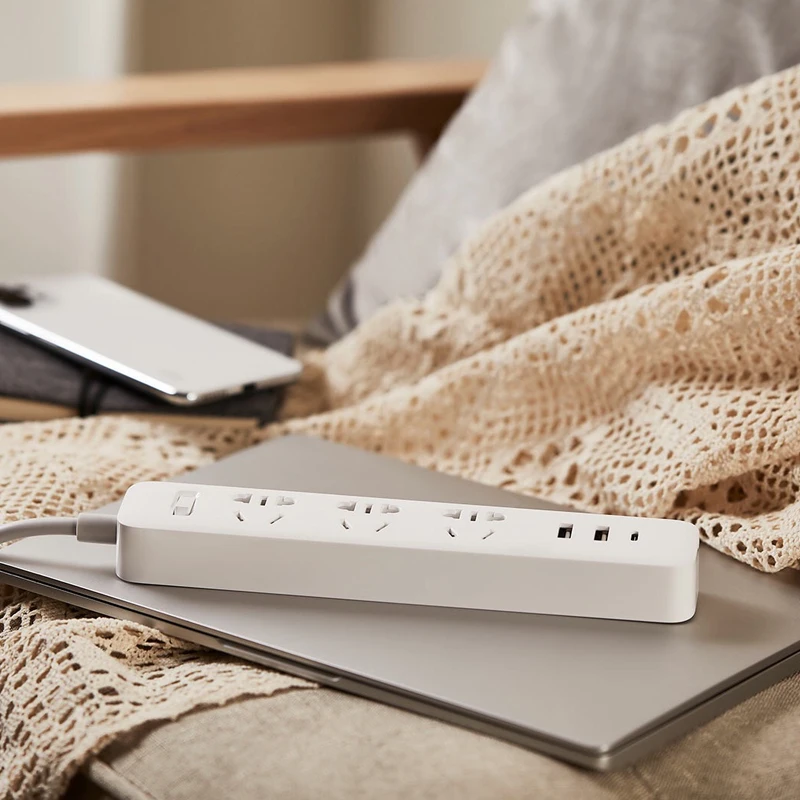 Новый удлинитель питания Xiaomi Mi Mijia QC3.0 20 Вт, быстрая зарядка, 3 розетки 2A1C, стандартный удлинитель интерфейса, 1,8 м