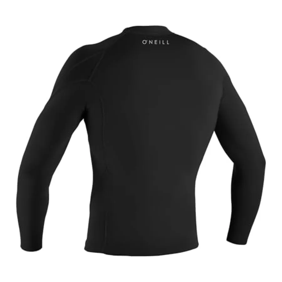 Men's wetsuit top for surfing, neoprene, black, 1.5mm lightweight warmth with excellent flexibility