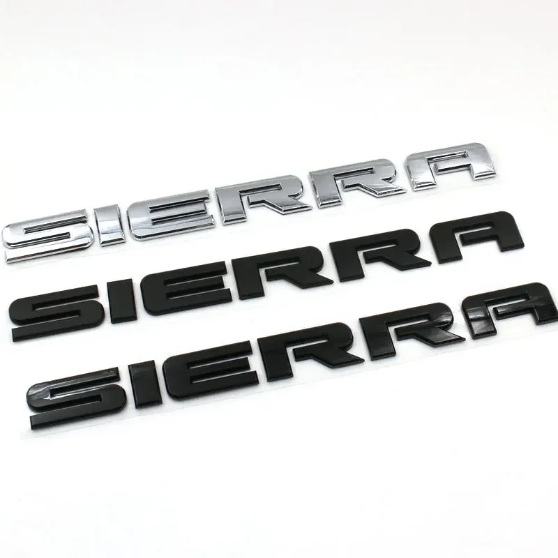

SIERRA new old letter logo car stickers for GMC sierra original rear boot label trunk modified Accessories decoration decals