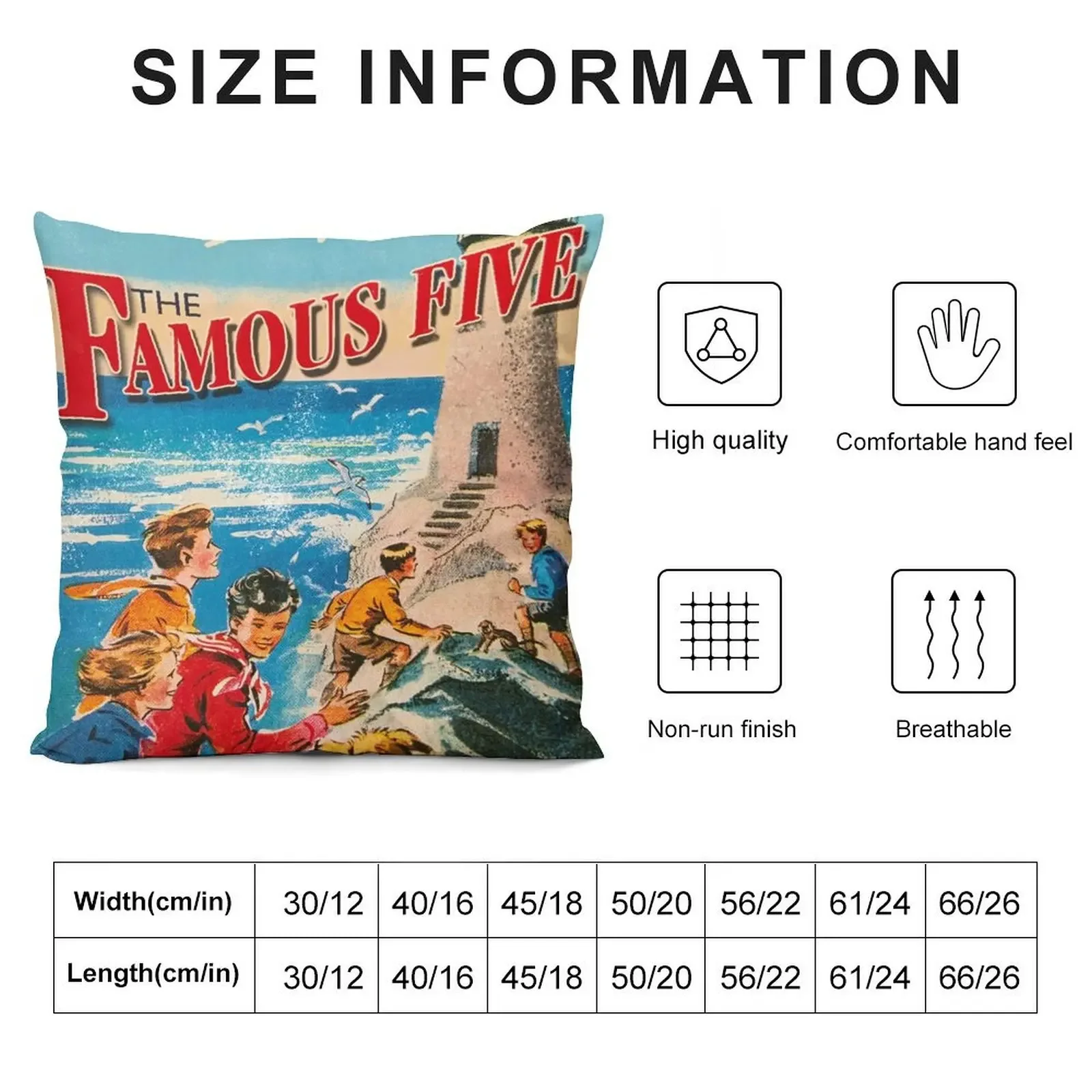 The Famous Five by Enid Blyton Throw Pillow Christmas Pillowcase luxury throw pillow covers pillow