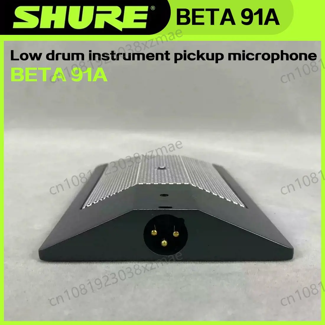 Shure BETA 91A Bass Drum Instrument Condenser Boundary Microphone Suitable for Low Frequency Pickup Instrument Mic