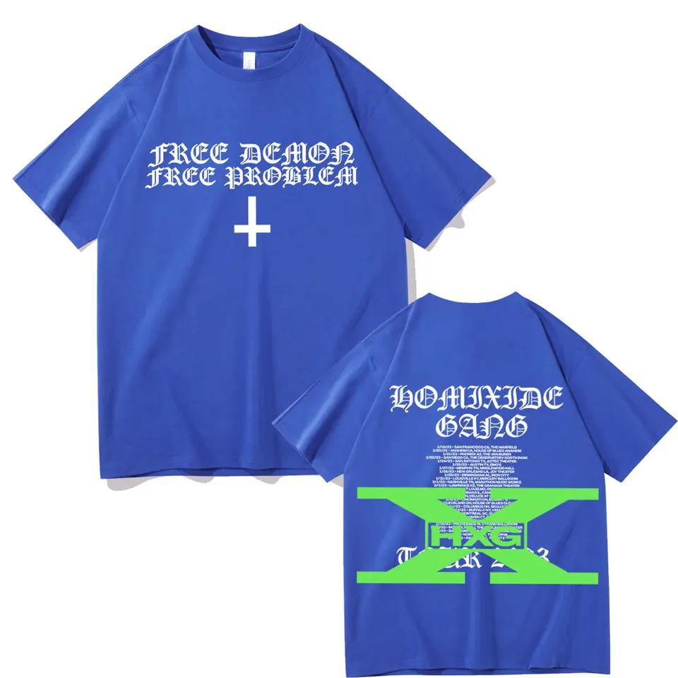 Rapper Homixide Gang Shot or Not Graphic T-shirt Playboi Carti