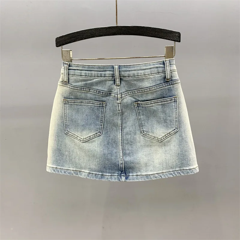 [zoci] Girl Ultra Short Denim Shorts Summer 2024 New Item, Elastic