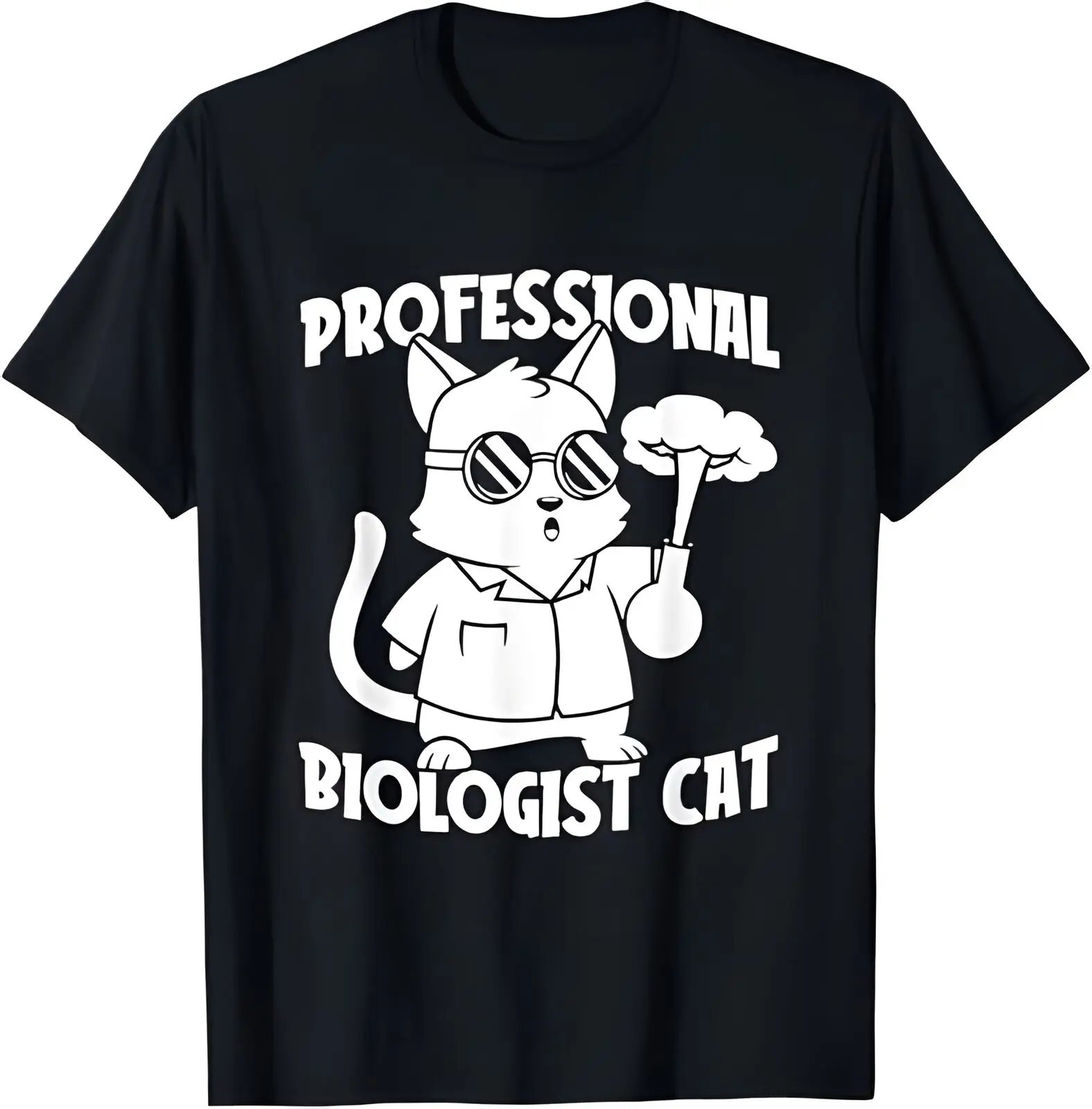 

A new - Biologist Science - Scientist Student Teacher Biology Cat T-shirt