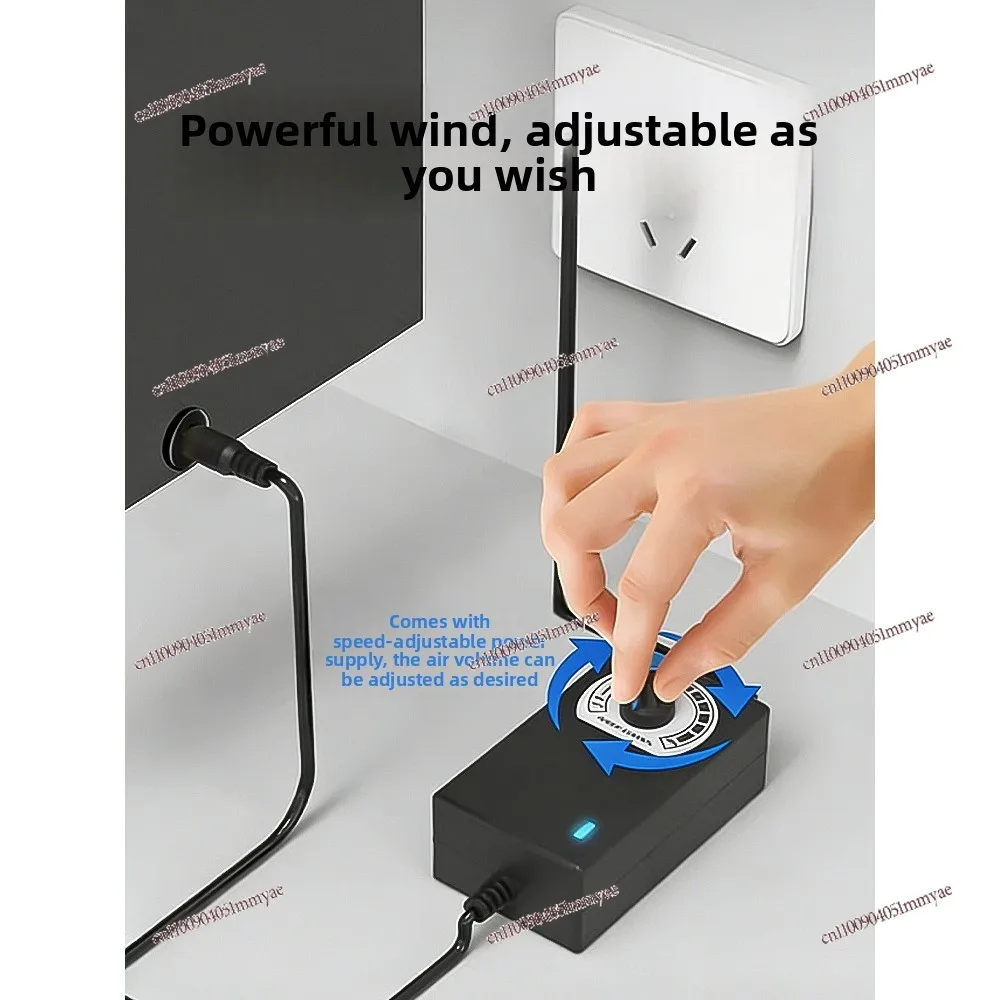 Double Row Telescopic Window Exhaust Fan, Strong Silent Household Installation-free Ventilation Fan, Hole-free Window Type