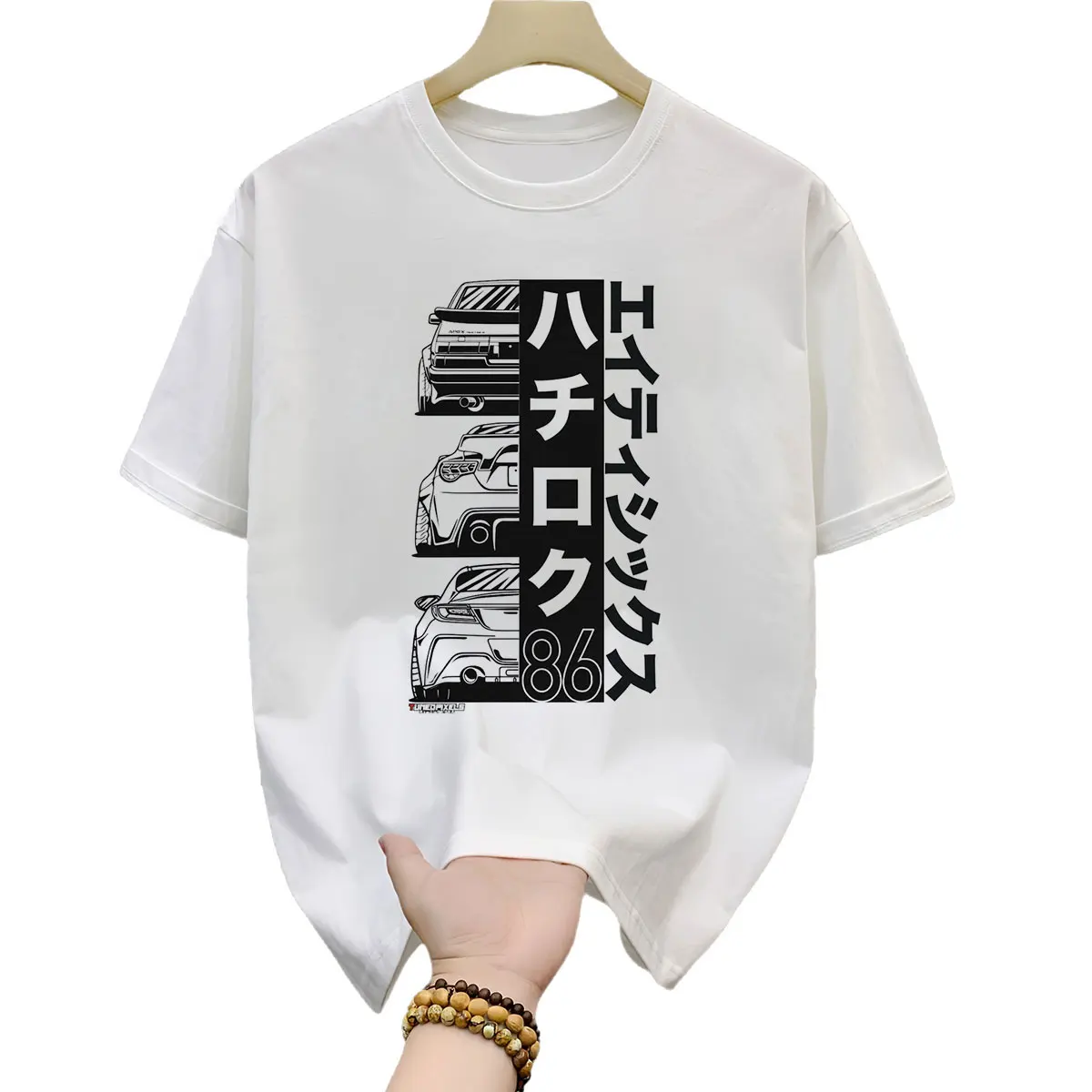 

86 Generations Initial D - Retro Mountain Drift Racing Manga Gift T shirt Street Racer Anime print Graphic clothes All size Tops