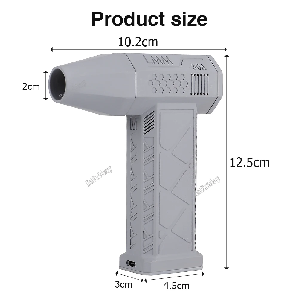 Imagem -06 - Mini Turbo Jet Fan com Alta Velocidade Duto Poderoso Blower Ventilador Violento Alto Desempenho Motor Brushless 110.000 Rpm