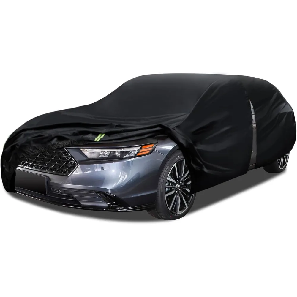 

6-Layer Waterproof All-Weather Car Cover with Zipper, Fits Sedans 187-198 Inch