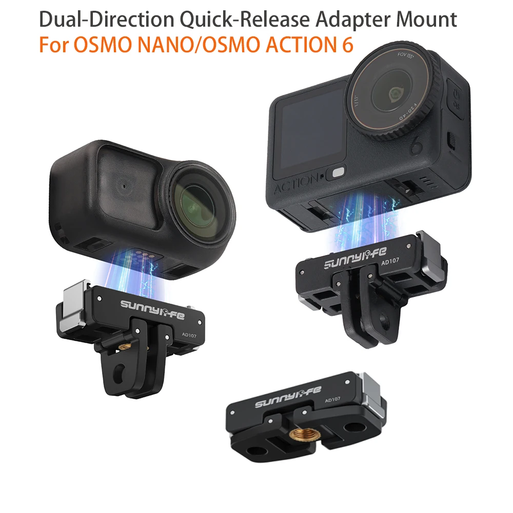 �y�Z�[�����zDJI Osmo Nano/OSMO Action 6 �J�����p���C�A�_�v�^�[ �N�C�b�N�����[�X�x�[�X�}�E���g 1/4 �X���b�h�|�[�g�t�� OSMO NANO �A�N�Z�T���[�p