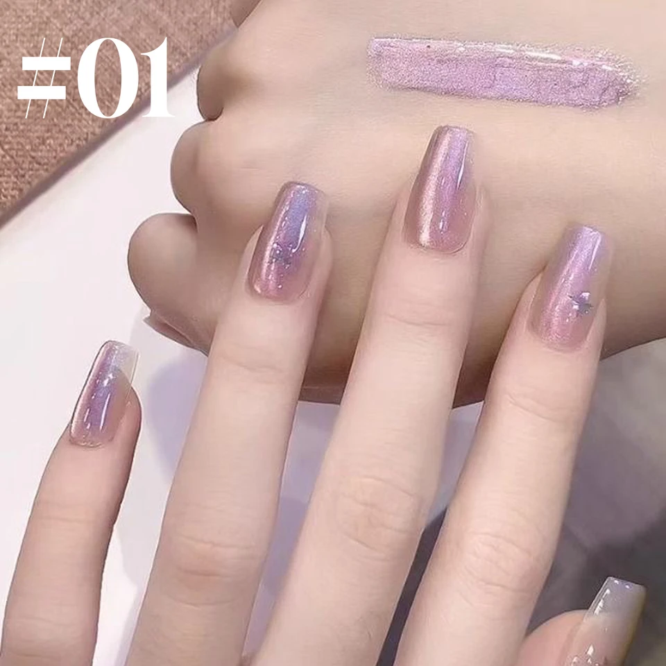 1-6 piezas Popular Invierno Internet Celebridad Caliente Venta Norte Luz Gato Ojo Imán Gel Esmalte de Uñas Arte de Uñas Suministros 2