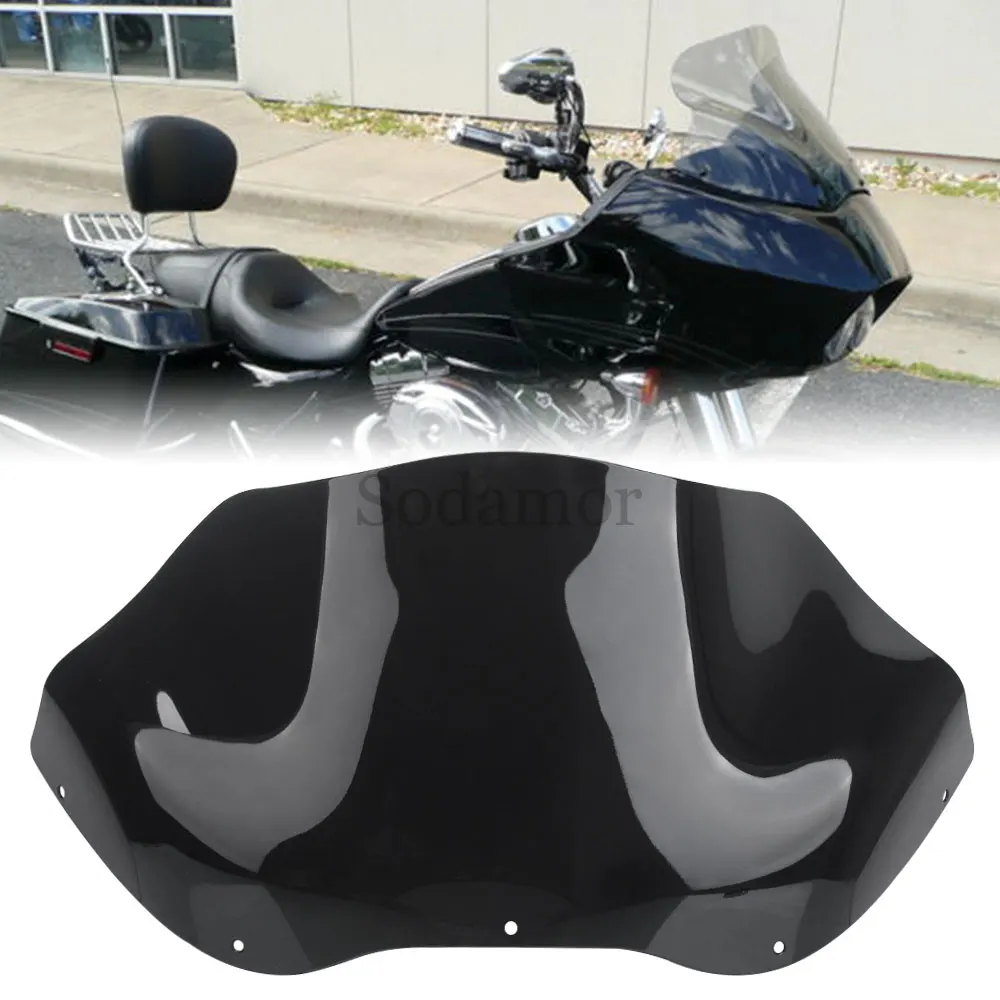 Motorcycle Upper Fairing Windshield For Harley Touring Road Glide Custom Ultra Cvo Custom Fltr Fltrx Fltru Fltrse 1998-2013