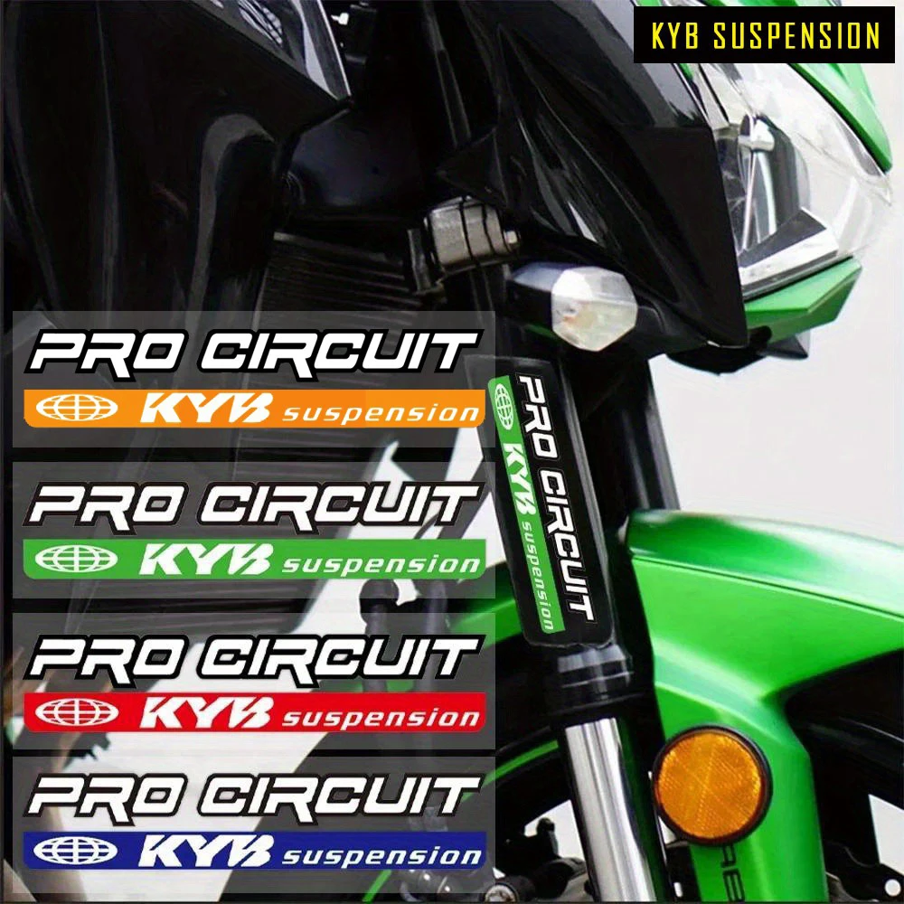 16cm 24cm PRO CIRCUIT KYB Suspension Shock Fork Stickers Waterproof Vinyl Decals for Dirt Bike Motorcycle Bicycle Mod Decor