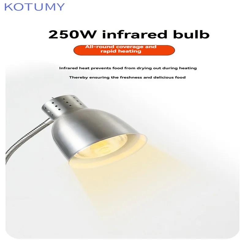 Double head buffet food insulation light food pizza display light hose light swing light heated barbecue Hotel Restaurant
