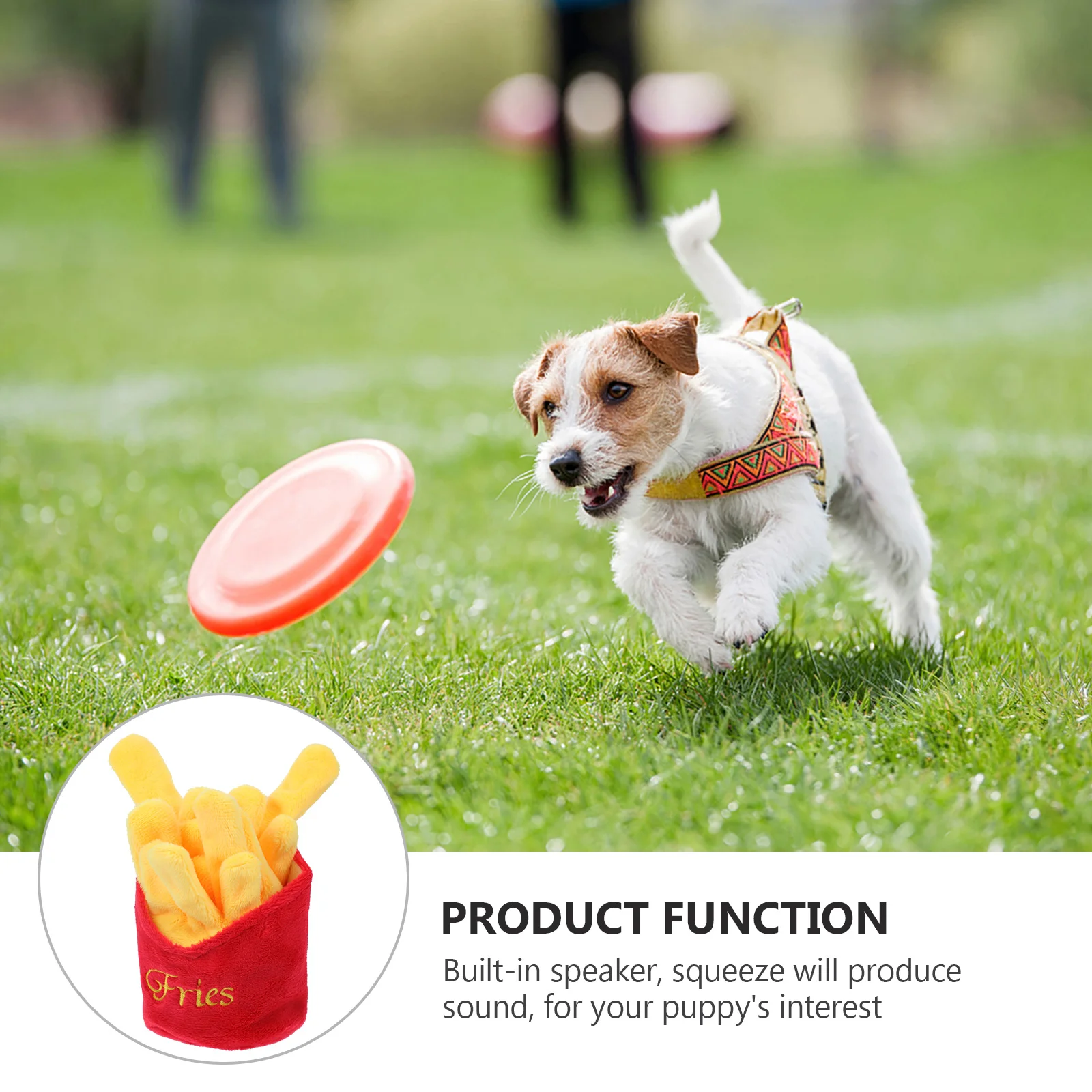 Pet Dog Food Shape Toy Plush Bite Resistant Chewing Plaything Squeaky Resistance Simulation Sound Dogs