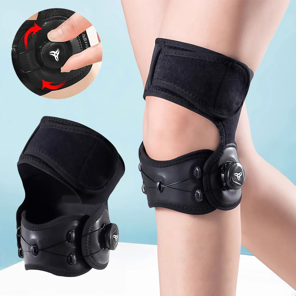 1Pcs Adjustable Knob Patella Knee Brace, Patellar Tendon Support for Men Women, Soccer, Running, Basketball, Tendonitis, Squats