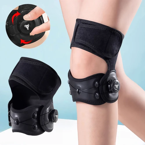 Imagen 1 del producto Rodillera de rótula con perilla ajustable, soporte para tendón rotuliano para hombres y mujeres, fútbol, correr, baloncesto, tendinitis, sentadillas, 1 Uds.