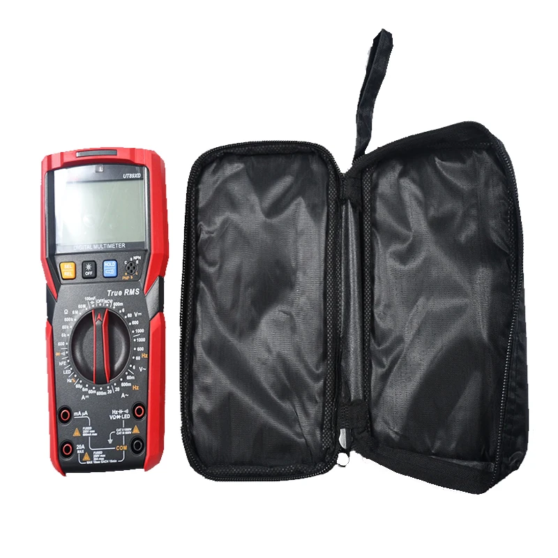 

Multimeter Black Cloth Bag Waterproof And Shockproof Soft Bag Home Storage And Organization Supplies For Tool 1pc