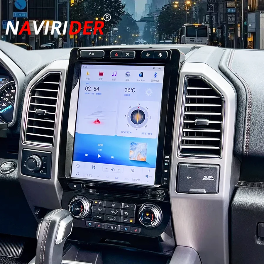 

12,1-дюймовый автомобильный радиоприемник с экраном Android для Ford F-150 F150 2015-2019, мультимедийный видеоплеер, стерео Carplay, GPS-навигация, головное устройство