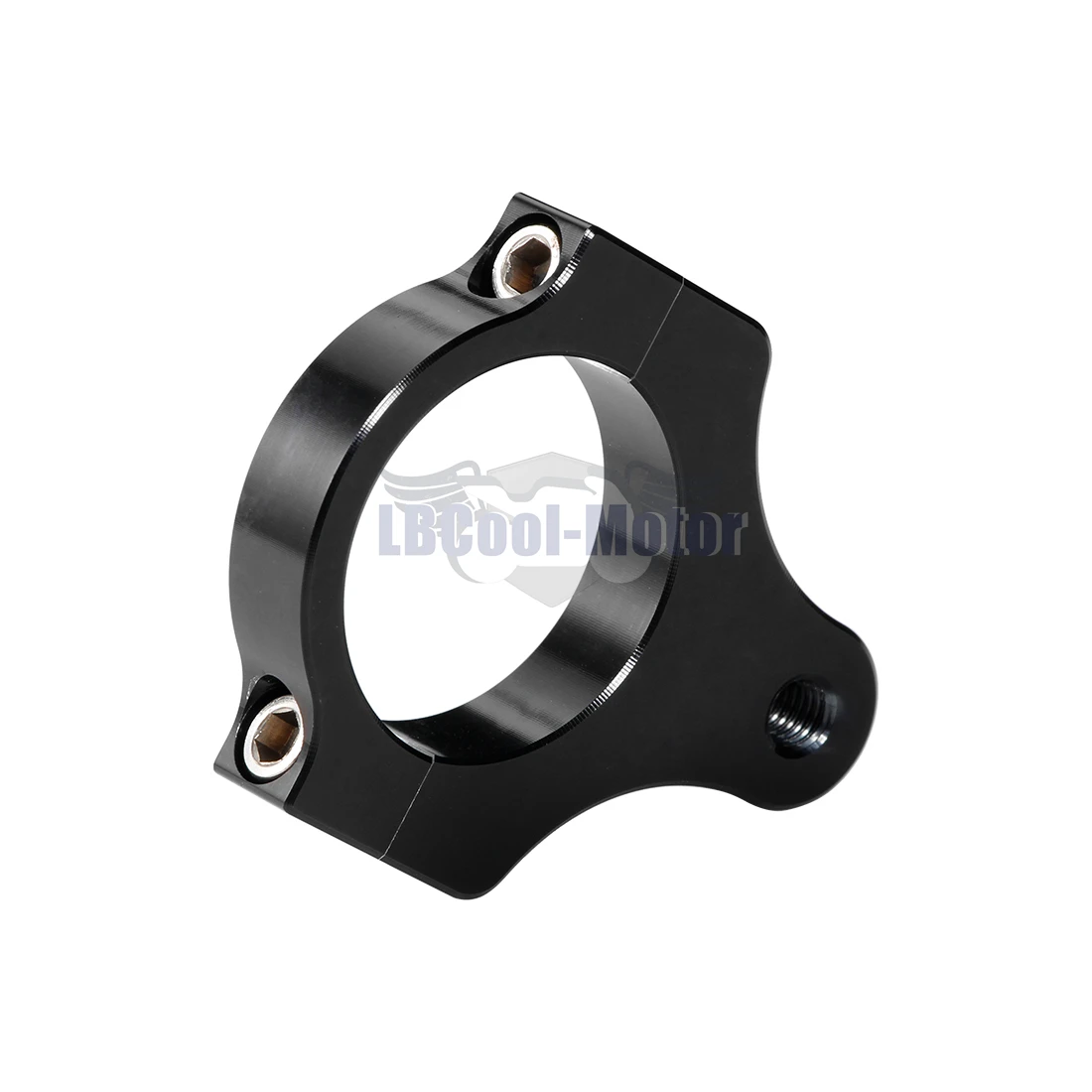 Universal Motorcycle Aluminium Steering Damper Fork Frame Mounting Clamp Bracket For Honda Kawasaki Suzuki 26mm-51mm Black