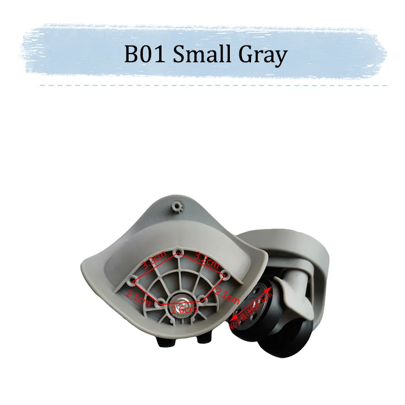 For LBJ B01 Universal Wheel Replacement Suitcase Rotating Smooth Silent Shock Absorbing Wheel Accessories Wear-resistant