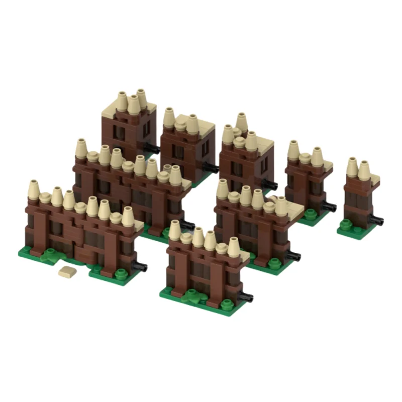 

MOC building block toy Medieval Castle Courtyard model 366pcs Creative holiday gift suitable for all enthusiasts