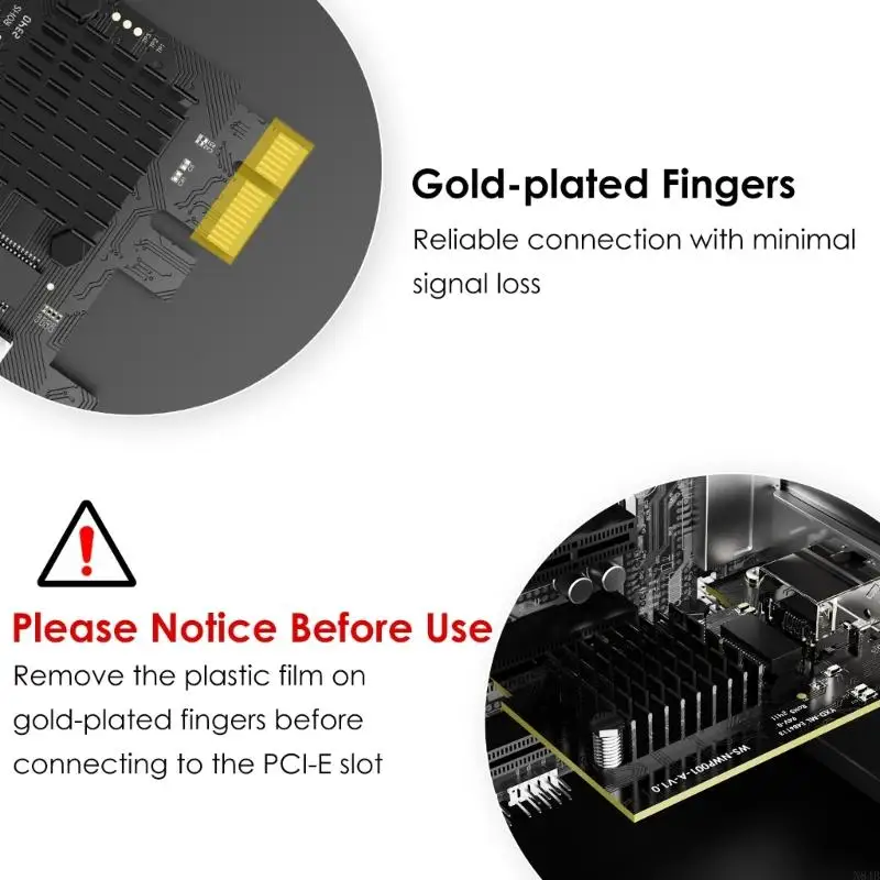 N84B Высокие выступления PCIe to Gigabit Ethernet Card, сетевой адаптер 1 Гбит / с с рассеянием тепла