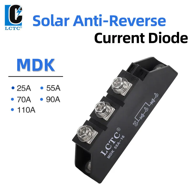 LCTC Battery Diode Isolators Solar Anti Return Diode Solar Charge Controller Calculator DC Photovoltaic 25A 55A 75A 90A 110A MDK