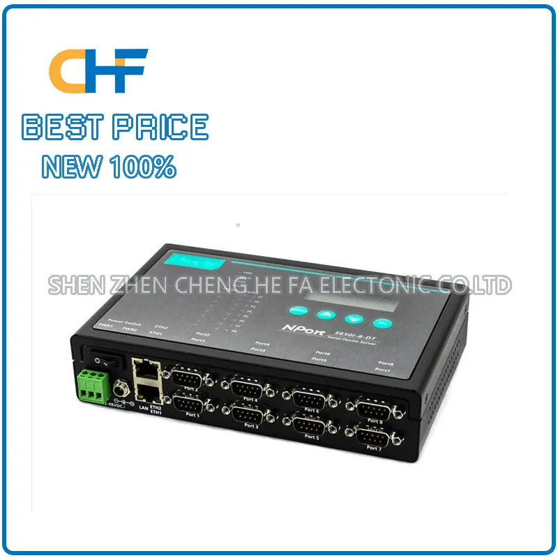 MOXA NPort 5650I-8-DT NPort5650I-8-DT RS232/422/485 8 serial port server brand new original stock