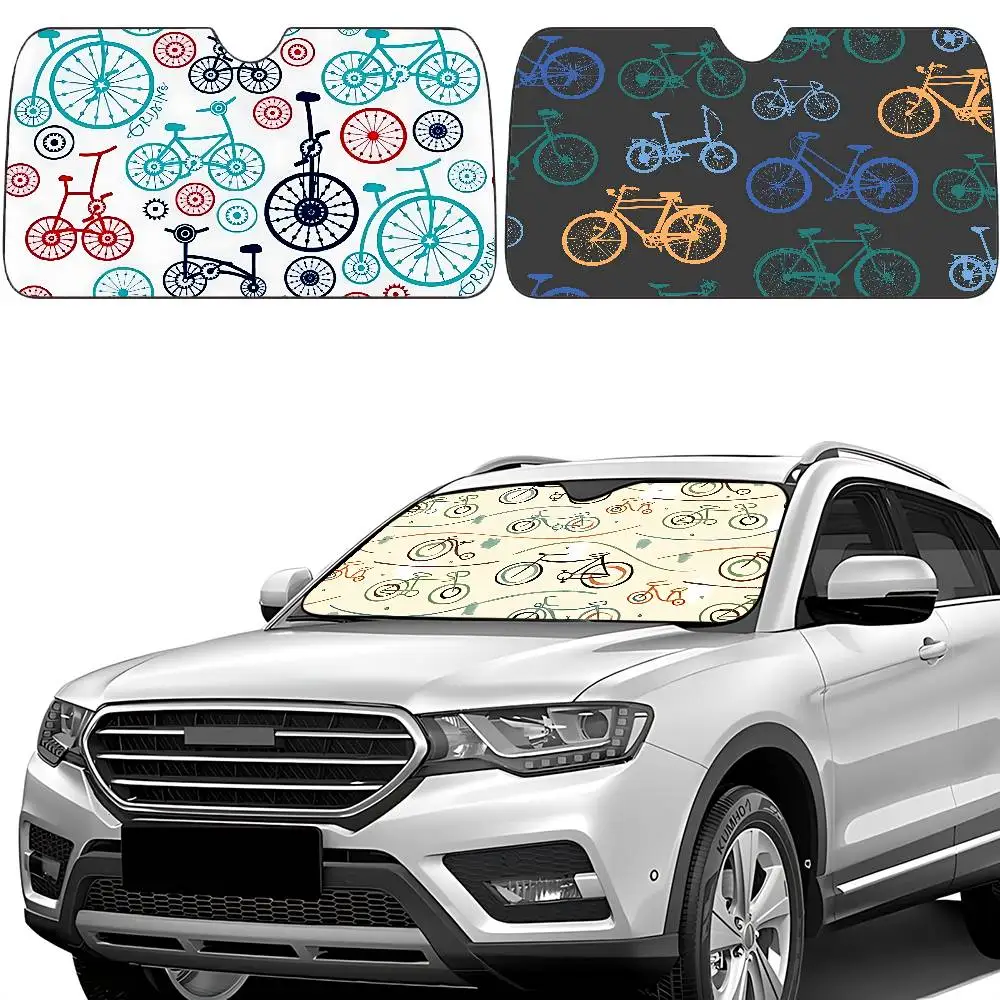 

Солнцезащитный козырек для велосипеда, лобовое стекло, козырек на переднее окно 70x130 см, солнцезащитный козырек, солнечная защита, клетчатый подарок, новинка, автомобиль