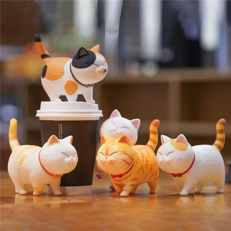 Meow Bell Walking with Delight Series Blind Box Toys Kawaii Anime Figure Doll Mystery Box Caixa Misteriosa Model Birthday Gift