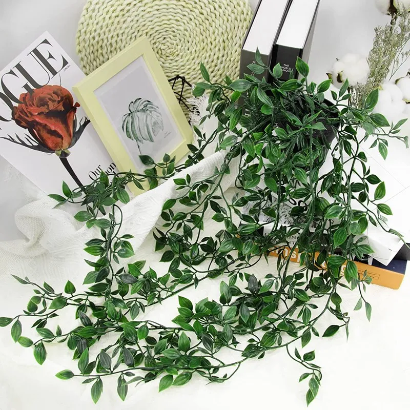 Künstliche Efeu-Pflanzen, Kunststoff-Blatttöpfe, Hochzeit, Weihnachten, Dekoration, Zuhause, Zimmer, Outdoor, Garten, Schweller, dekorativer Blumentopf, Wandbehang – Detail 2