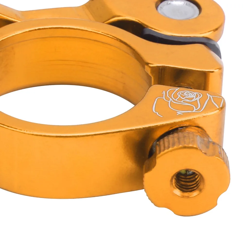 

Aluminum Alloy Bike Seat Clamp 31.8mm Lightweight Bicycle Seatpost Clamp Easy to Adjust Stable Quick Release Bike Seat Clamp