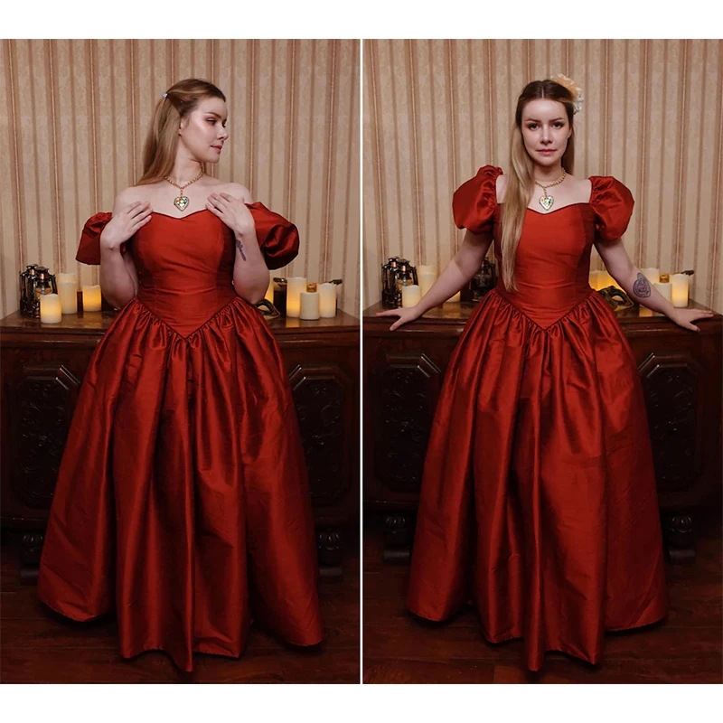 

Custom Made Gothic Historical Victorian Red Ball Gown Women Southern Belle Off Shoulder Fantasy Dress Faire Princess Costume
