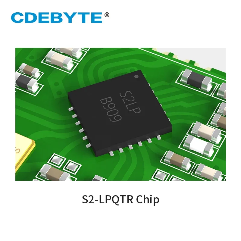 RF Wireless Module E04-400M16S 433MHz 470MHz 16dBm S2-LP Long Range GFSK ASK SPI AT Command Wireless Transceiver