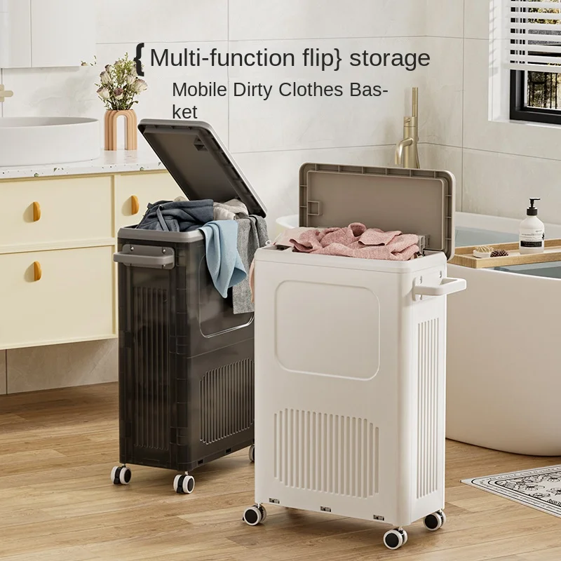 

Household Clothes Sewing Removable Large-capacity Flip-top Dirty Clothes Basket Living Room Bedroom Multi-functional Storage Box