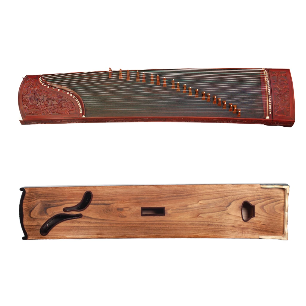 LOOK 21 Strings 163cm Guzheng Chinese Zither Instrument Dragon Carved Zheng With Rich And Mellow Sound Handmade By Luthier