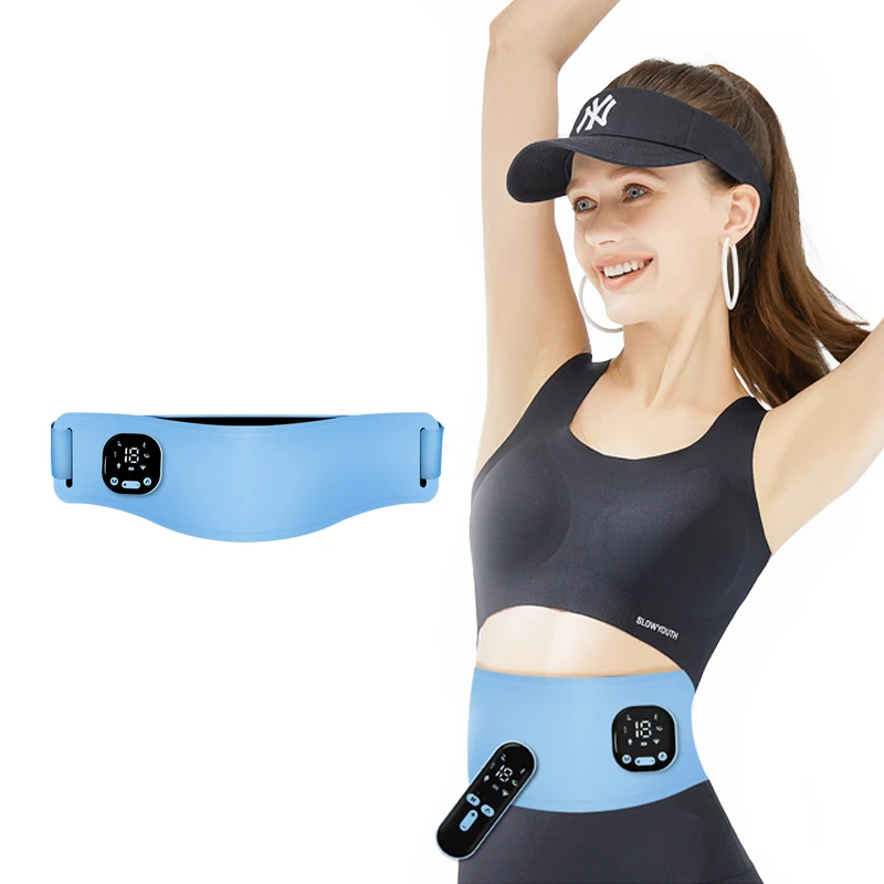 Portable EMS Belt Muscle Toning Massage Belt for Men Women Training  Muscles Stomach Workout Massager fast