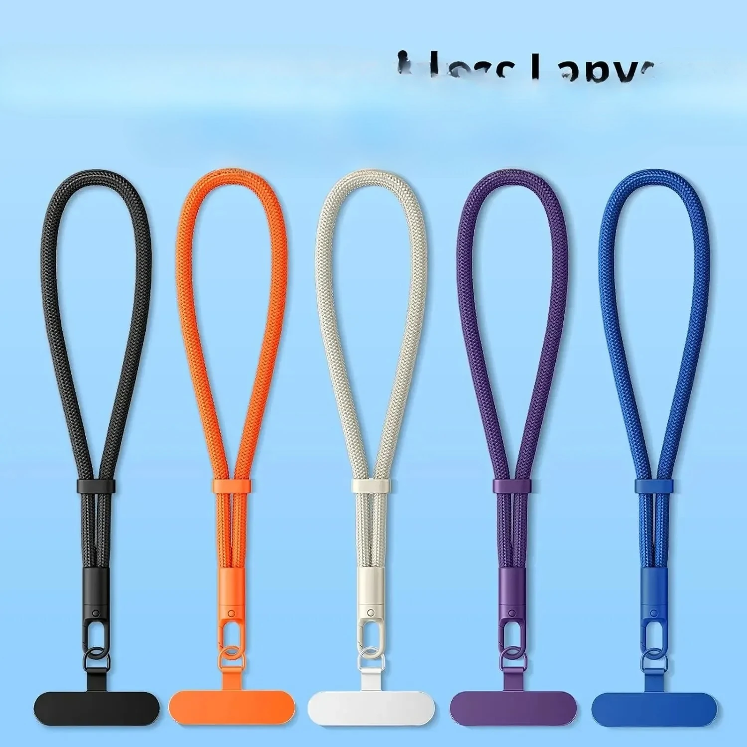 

Регулируемый ремешок для мобильного телефона, короткий ремешок на запястье с самоблокирующимся дизайном, защищающим от падения, прочный полиэстеровый ремешок для телефона