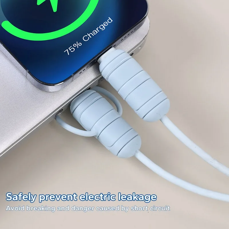 Cable Protector Saver Anti-Break Wire Cord Winder Silicone Charger Cable Protector Cover For iPhone Samsung Xiaomi Cord Sleeve