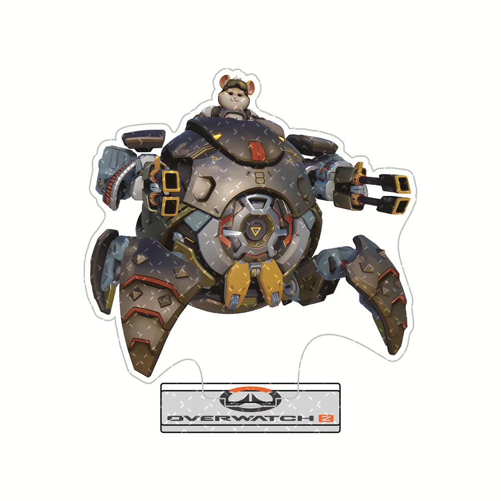 Overwatch 2 15cm Acrylic Stand Figures Genji, Hanzo, D.Va & More Popular Heroes Anime Collectible Merchandise Decoration Gift view 3