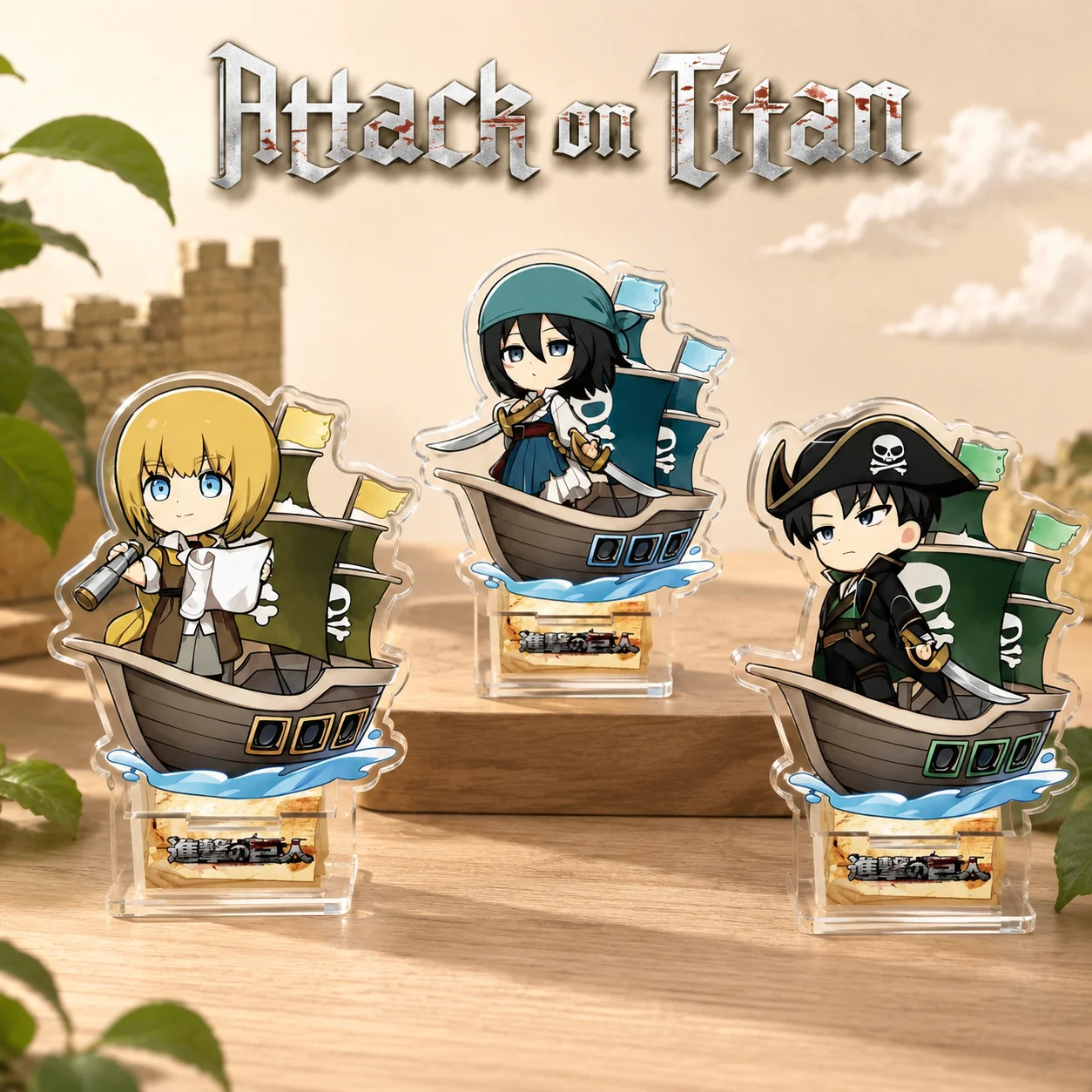 HOT Anime Attack on Titan 10cm Acrylic Stand Tabletop Decorations Eren Yeager Accessories Decor Gifts Exquisite Product Keychain