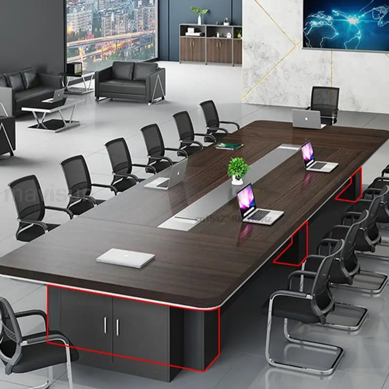 

Large Conference Table Long Contracted And Modern Office Furniture Table Training Negotiation Meeting Room Long Tables And Chair