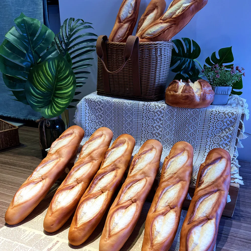 Fake French Baguette Bread, Realistic Soda Bread, PU Bread, Support Customization